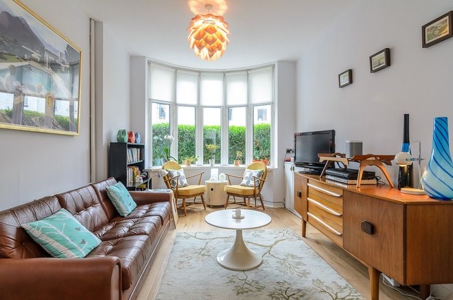 Midcentury Family Room by Gary Quigg Photography